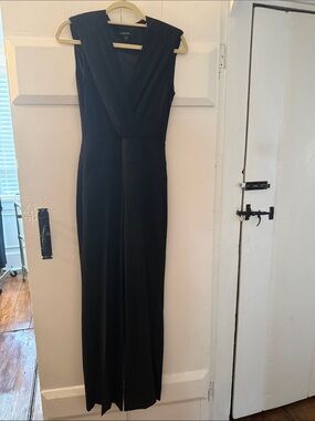 bebe Black Sleeveless V-Neck Maxi Dress